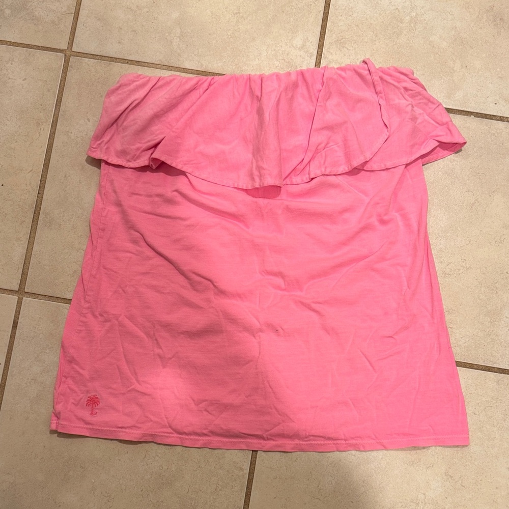 Lilly Pulitzer Pink Strapless Top